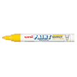 Uni Yellow Oil-Based Paint Marker Pen 2.8mm Medium Bullet Tip